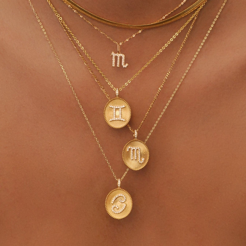 Capricorn Zodiac Pendant Necklace