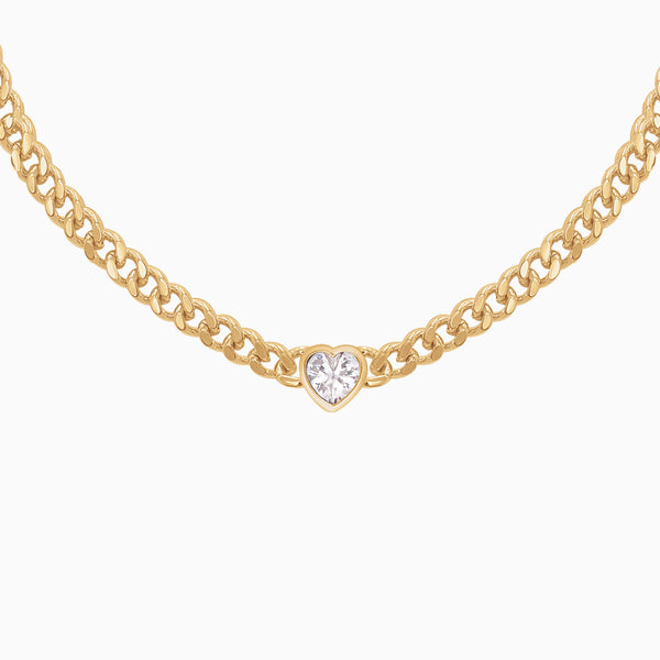 Heart Cuban Necklace