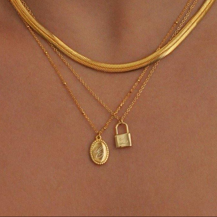 Honey Oval Necklace - V THE LABEL Jewellery AU