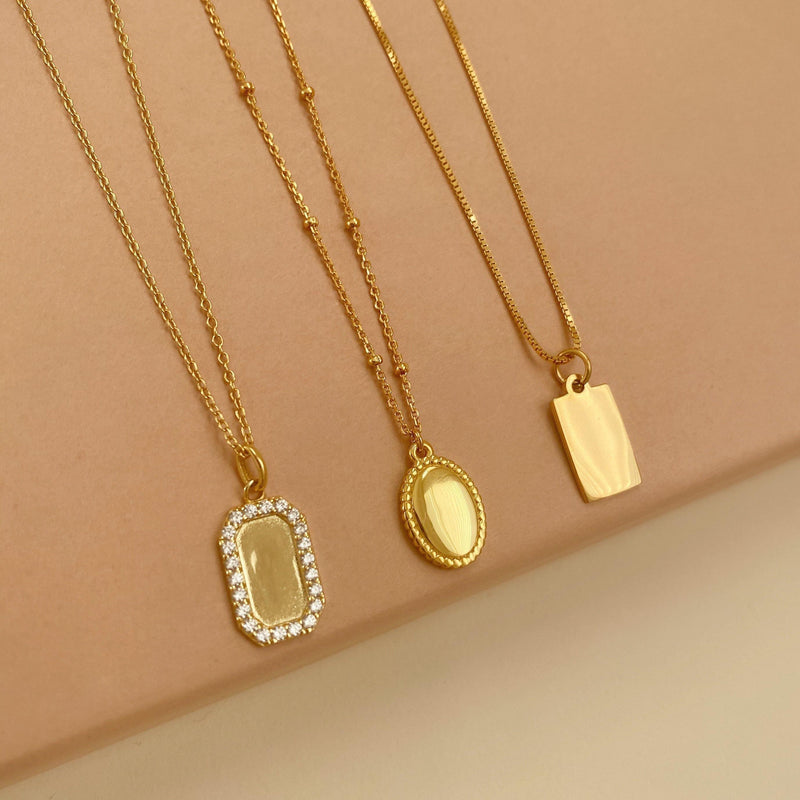 Honey Oval Necklace - V THE LABEL Jewellery AU