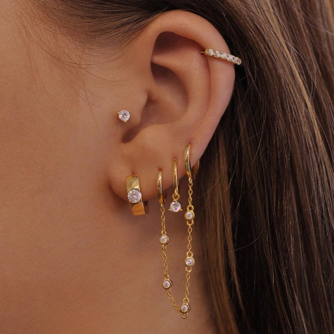 Mia Chain Earring - V THE LABEL Jewellery AU