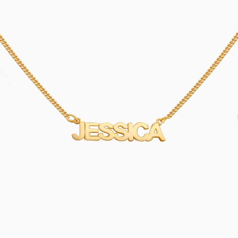 Nameplate Necklace - Curb Chain