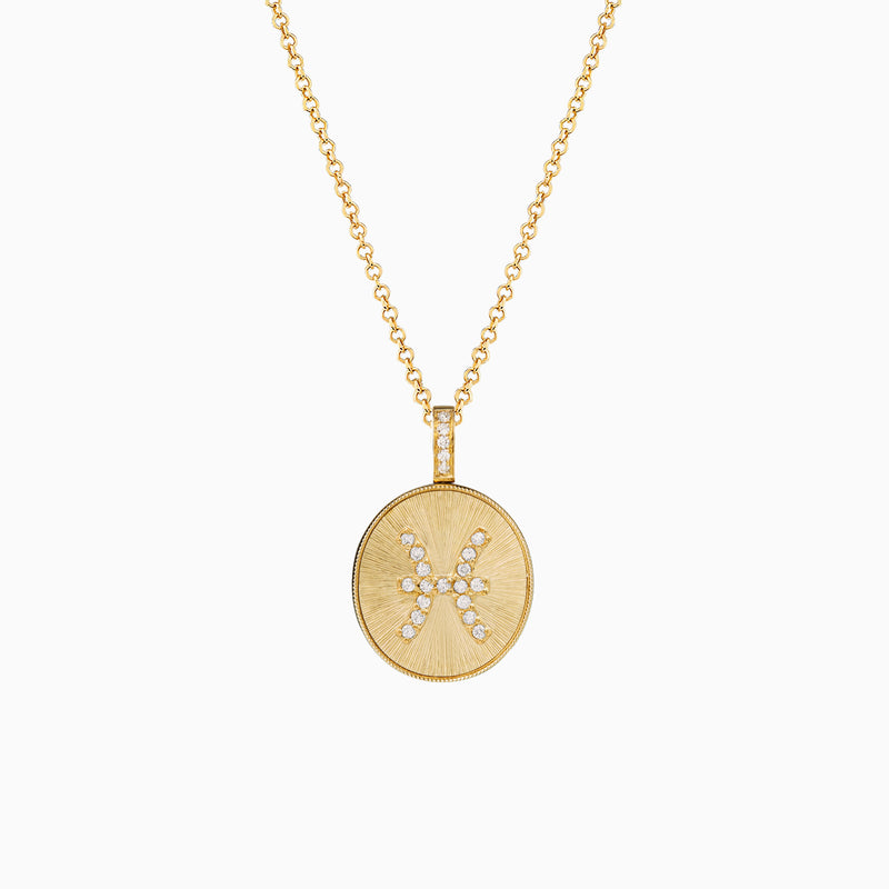 Pisces Zodiac Pendant Necklace