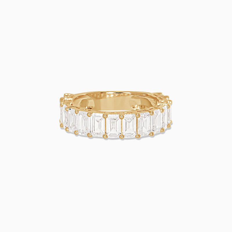 Baguette Pave Ring