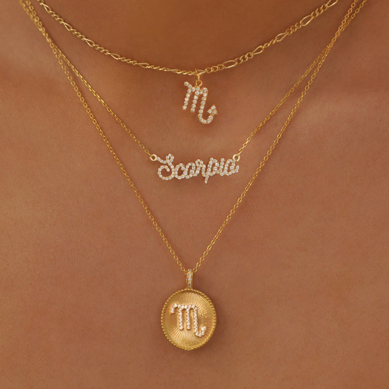 Scorpio Zodiac Pendant Necklace