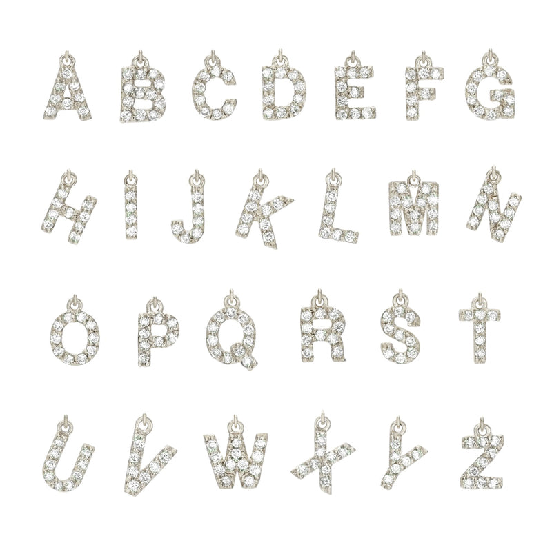 Silver Tiny Letter Choker