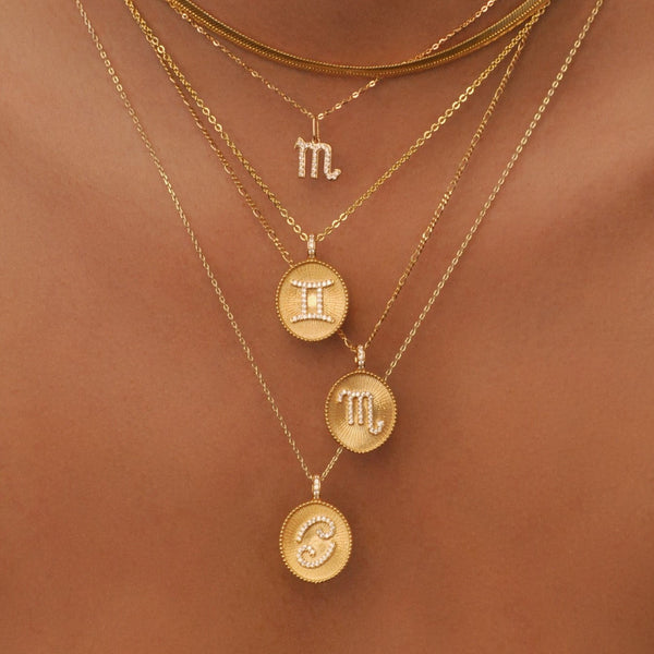 Capricorn Zodiac Pendant Necklace